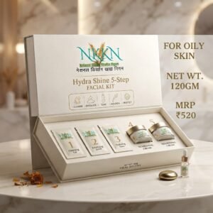 Read more about the article NKKN Brand Hydra Shine 5-Step Facial Kit for Oily Skin – The Complete Solution for Fresh, Oil-Free, and Glowing Skin