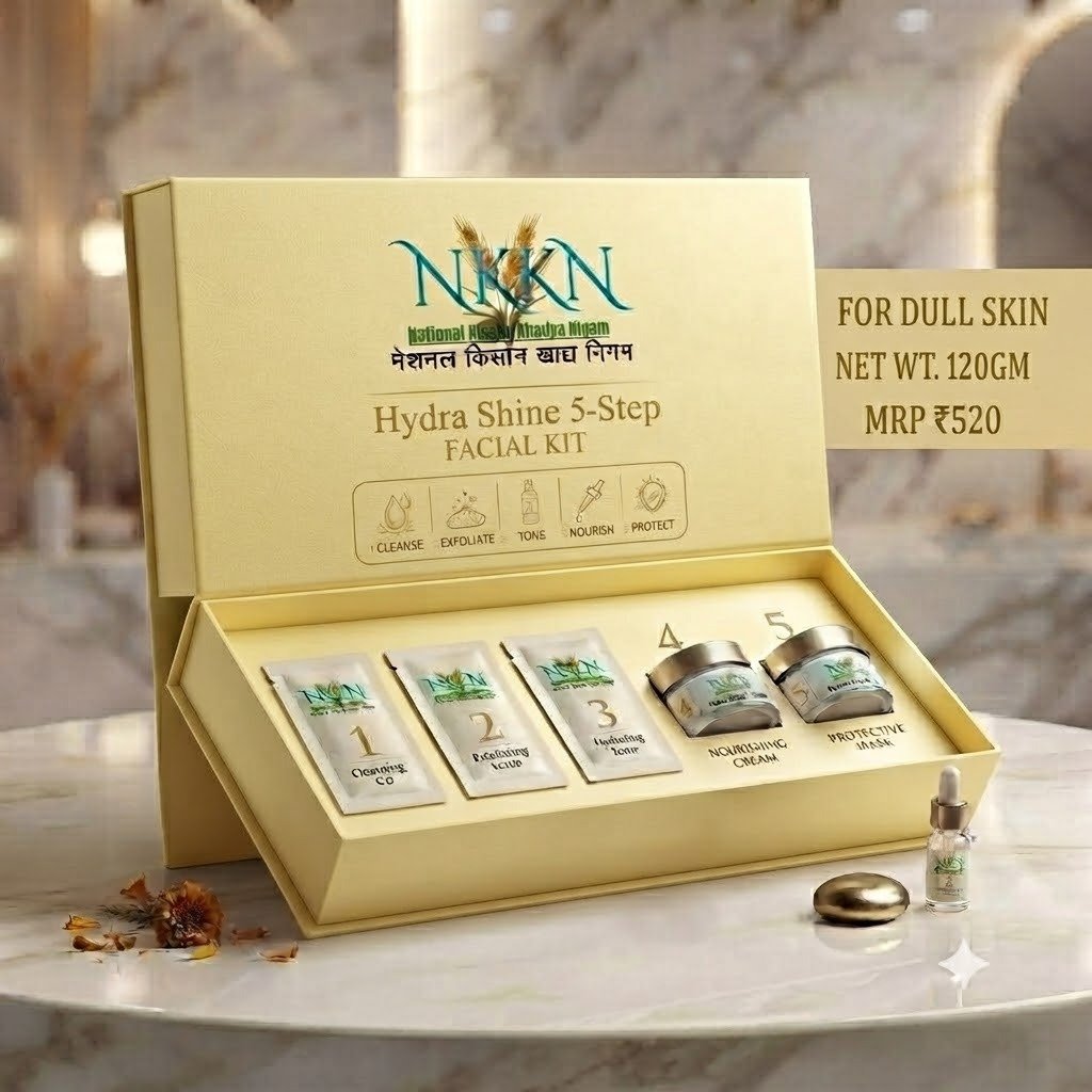 Read more about the article NKKN Brand Hydra Shine 5-Step Facial Kit for Dull Skin: Reveal Your Natural Glow with Professional Skincare at Home